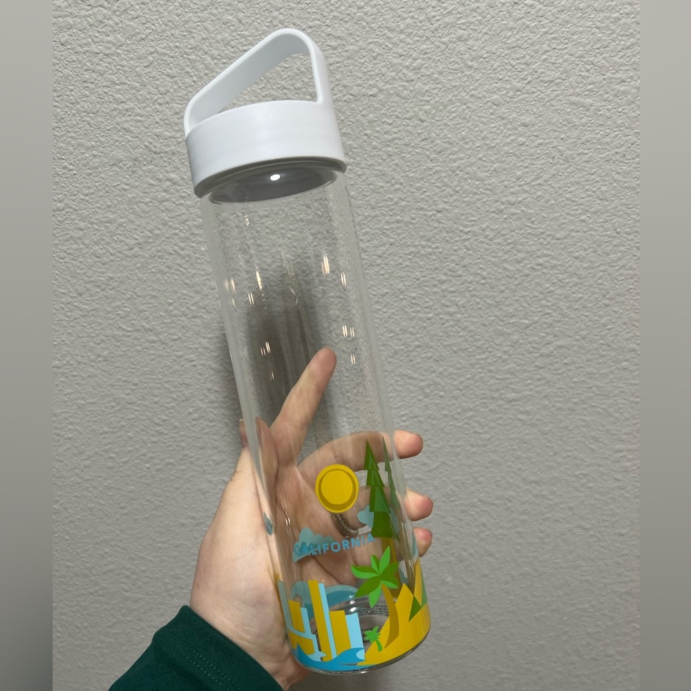 18.5oz Starbucks You are Here Water Bottle California NWT